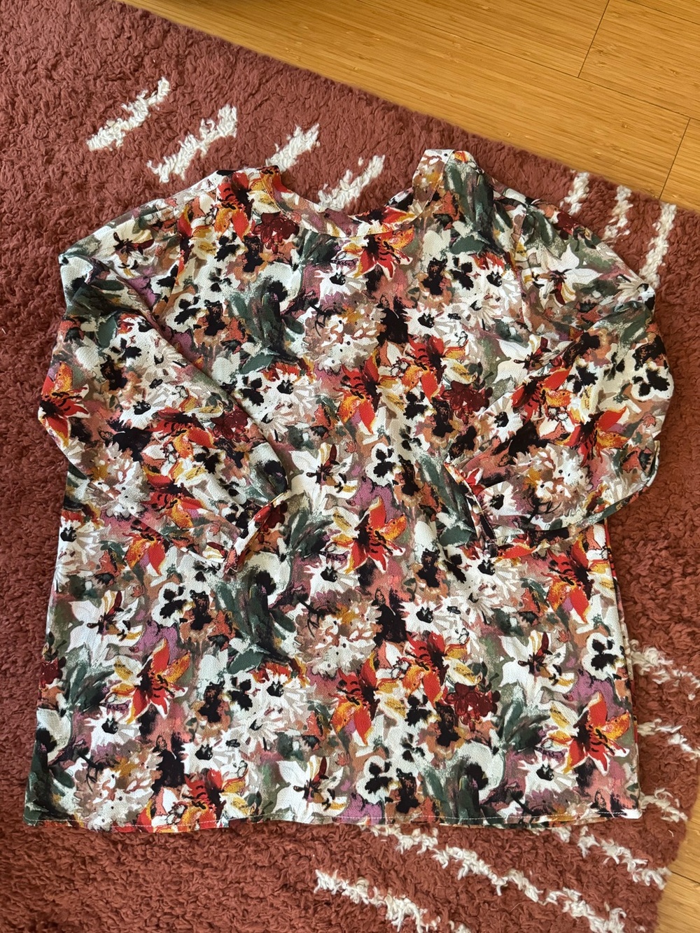 Floral Chiffon Women’s Watercolor Blouse